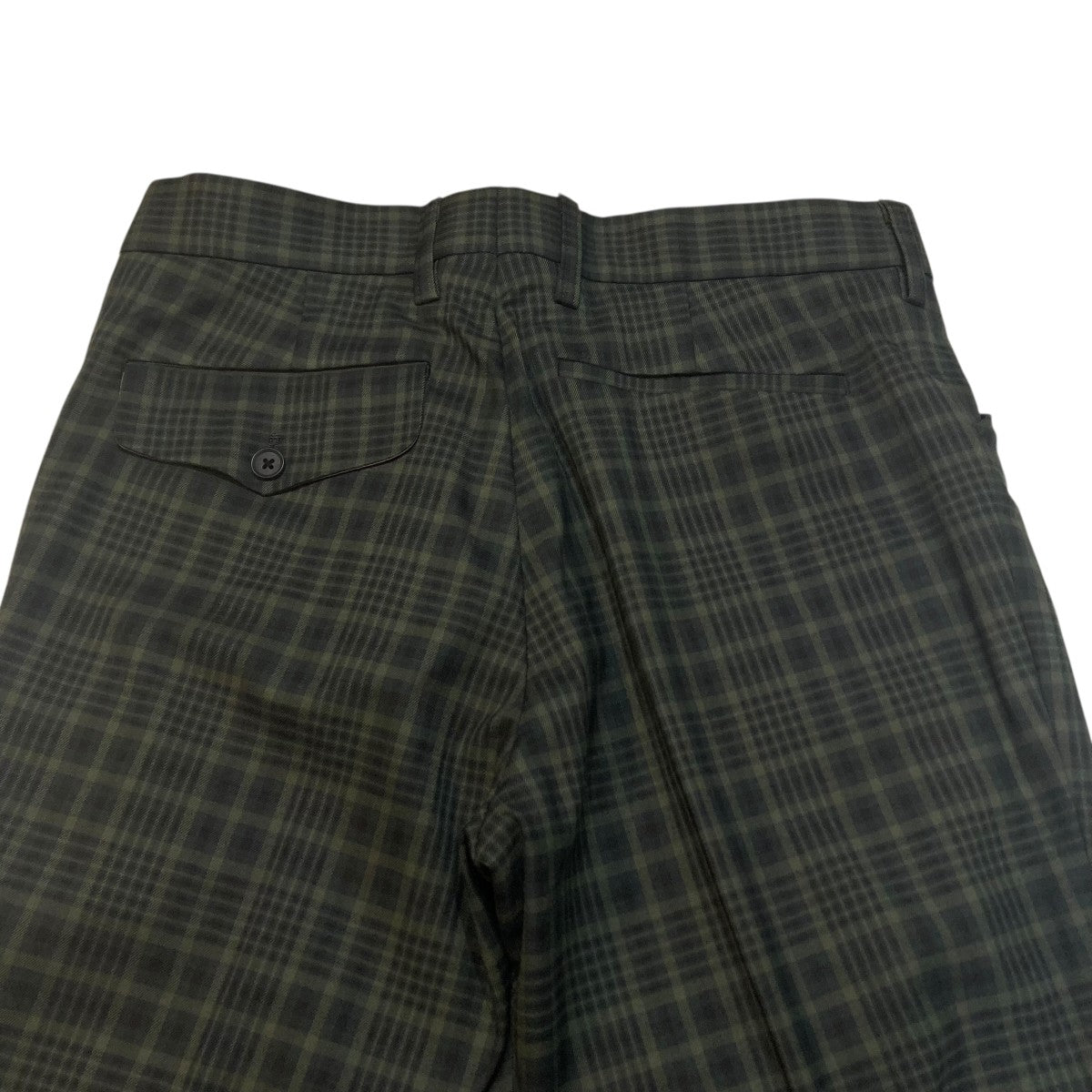 グリーンブロックプレイド パンツ チェック 23SCM-P17110