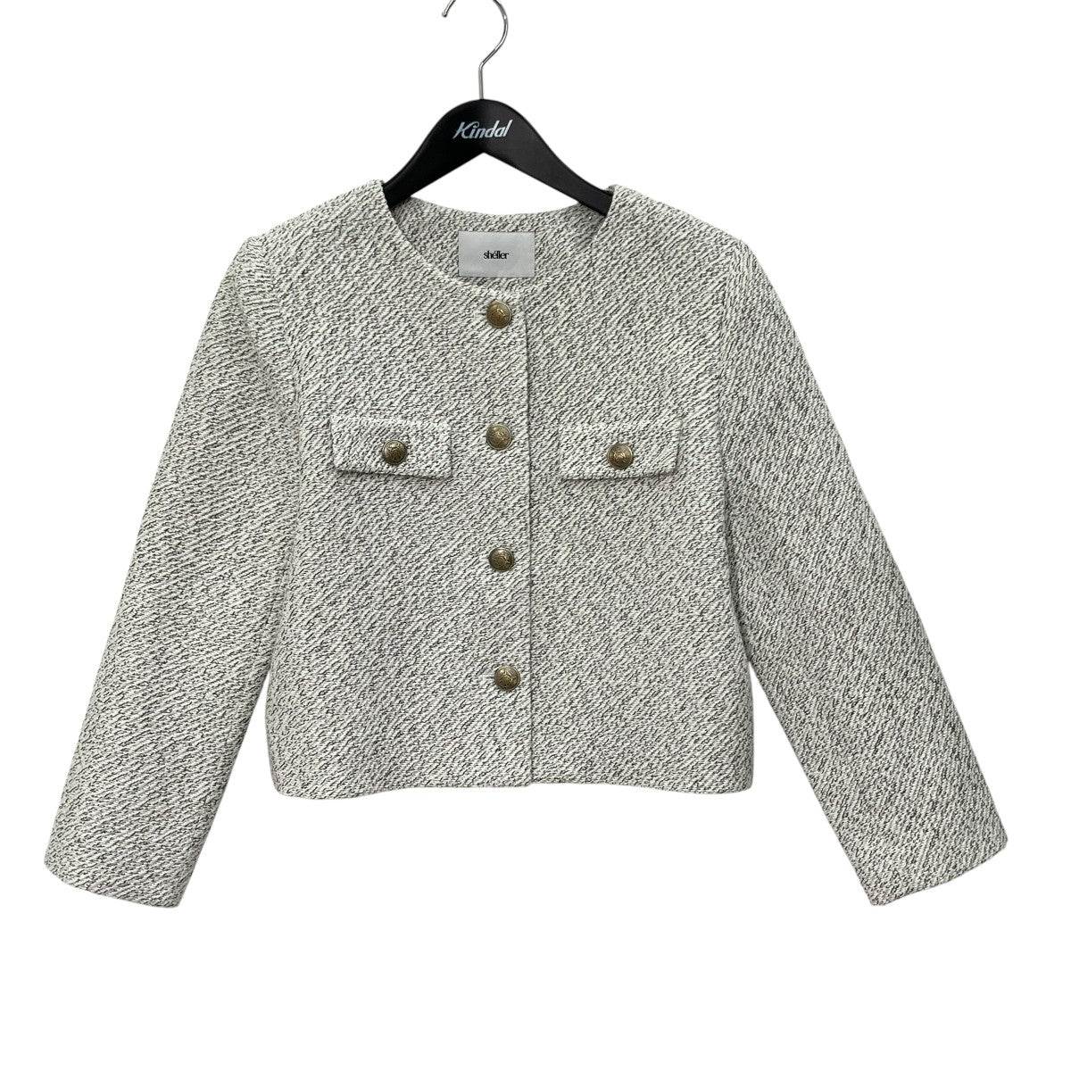 sheller Glitter tweed jacketツイードジャケットSL01032MK230 古着・中古-1枚目のアイテム画像