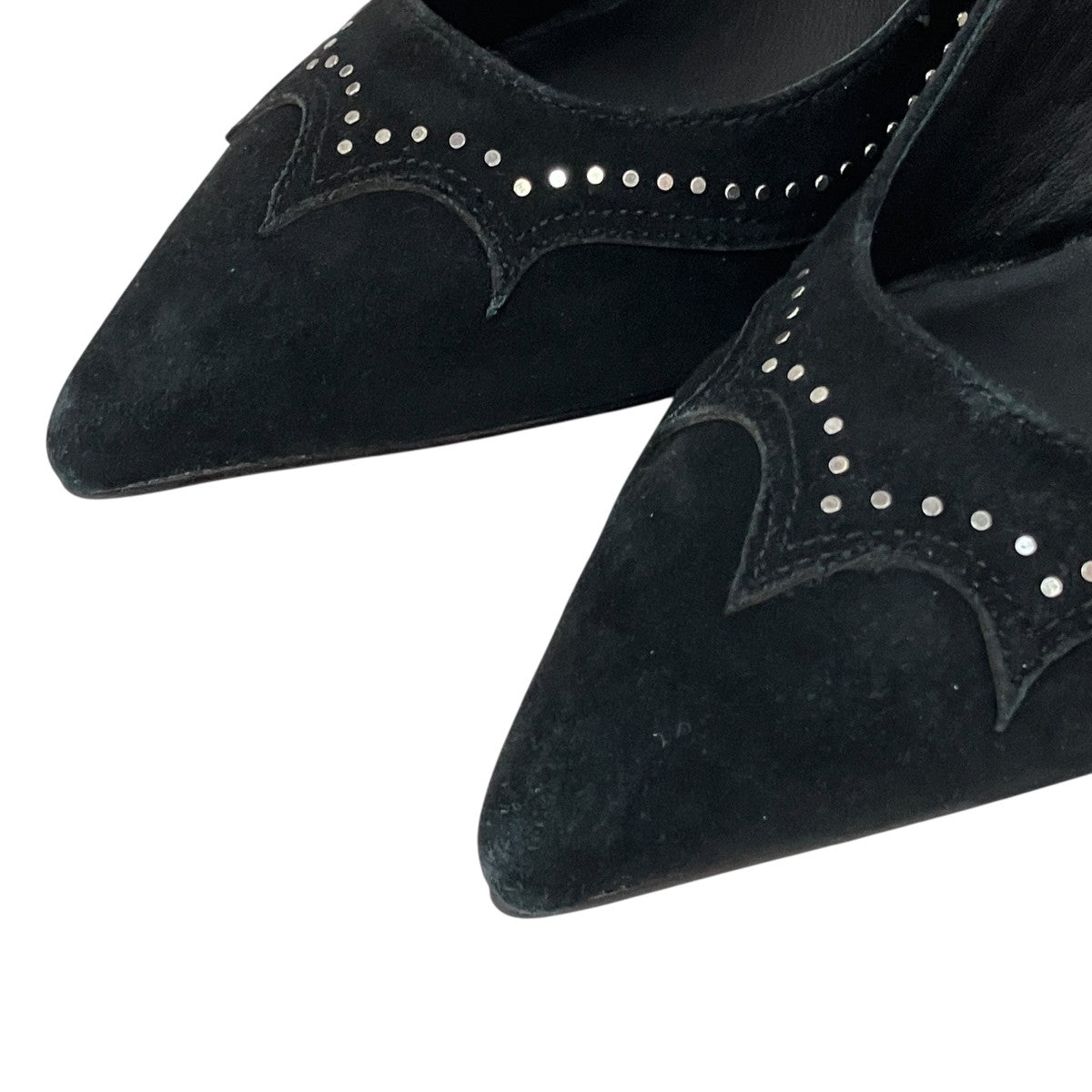 Zehra Suede Court Shoesヒールスウェードパンプス