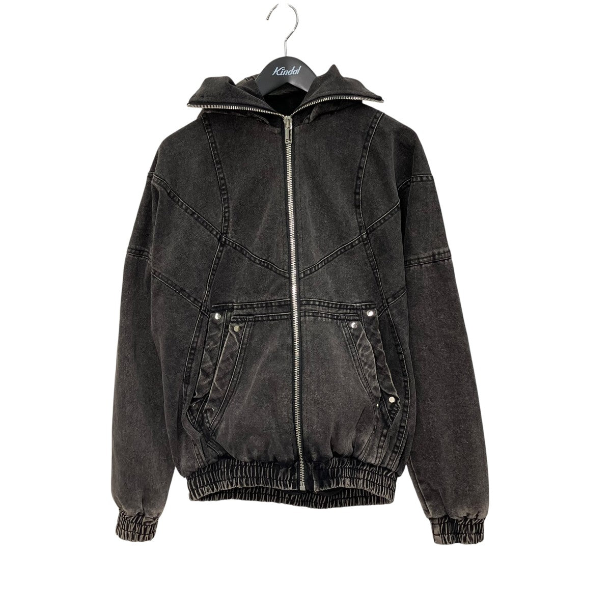 rich DENIM WASH NINJA HOODIEデニムジップパーカー 古着・中古-1枚目のアイテム画像