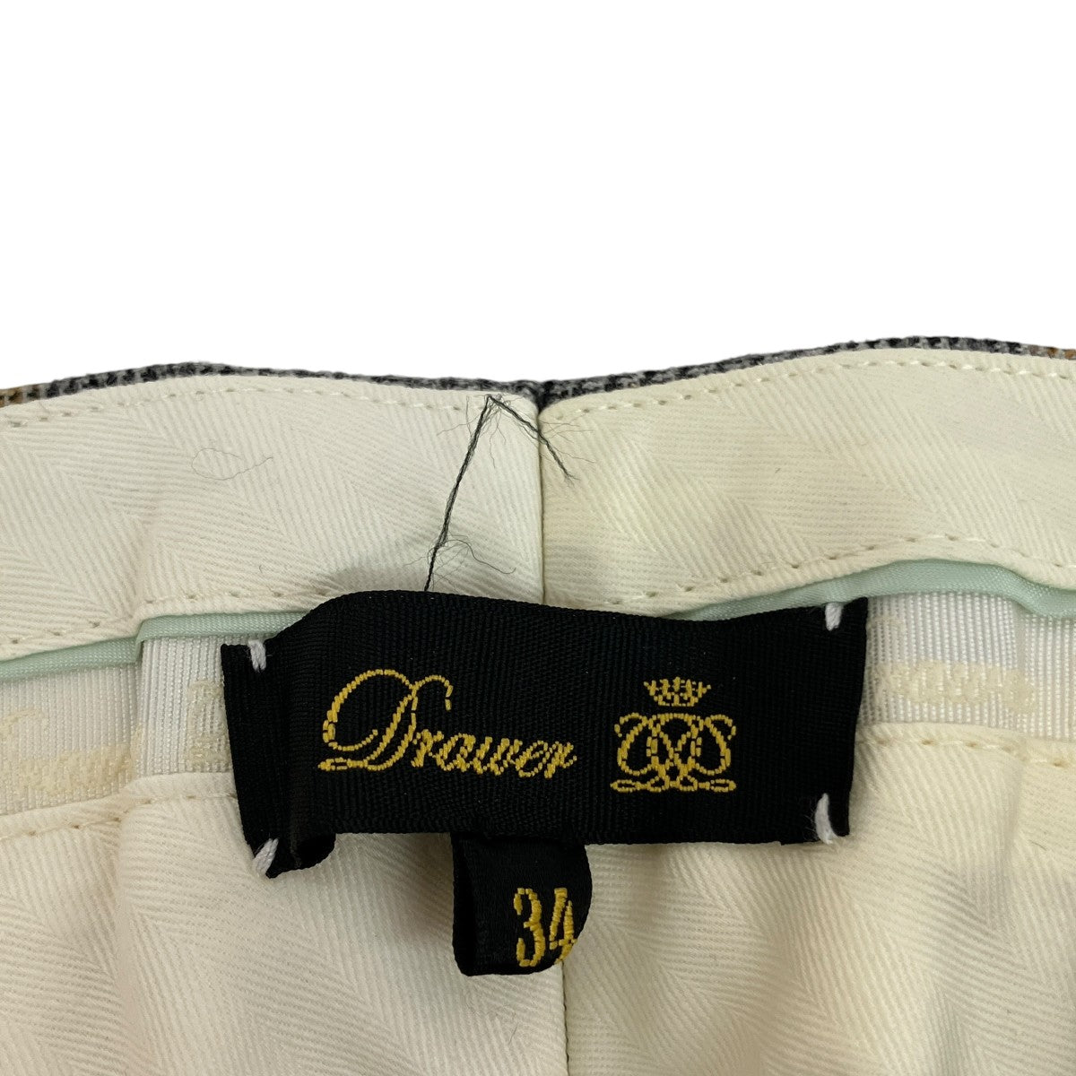 グレンチェックタックパンツ6514-236-1038