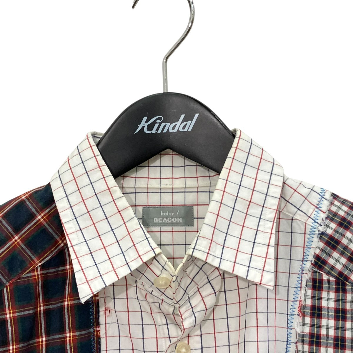 kolor／BEACON switching check shirtチェック長袖シャツ20SBM-B01143 古着・中古-3枚目のアイテム画像