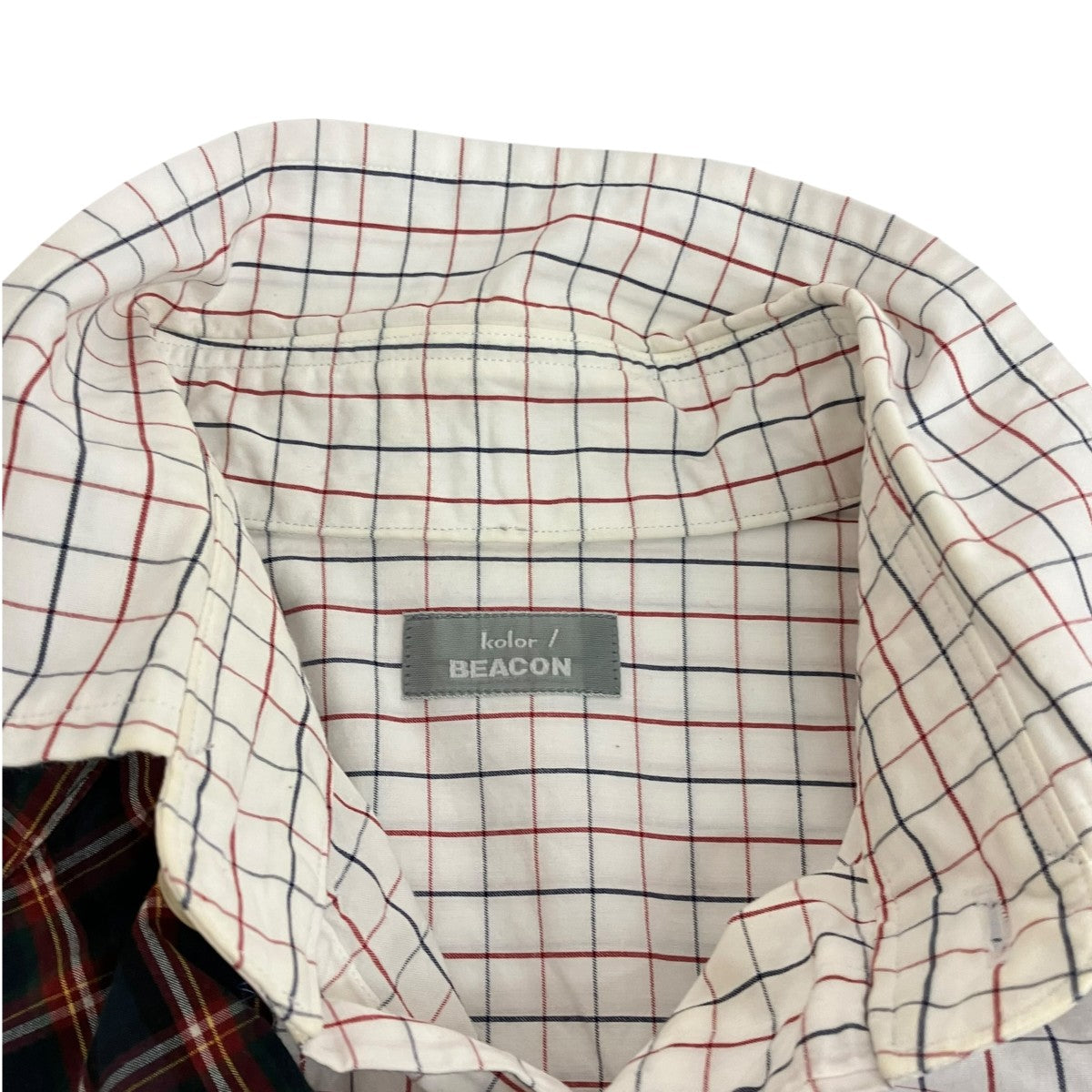 kolor／BEACON switching check shirtチェック長袖シャツ20SBM-B01143 古着・中古-5枚目のアイテム画像