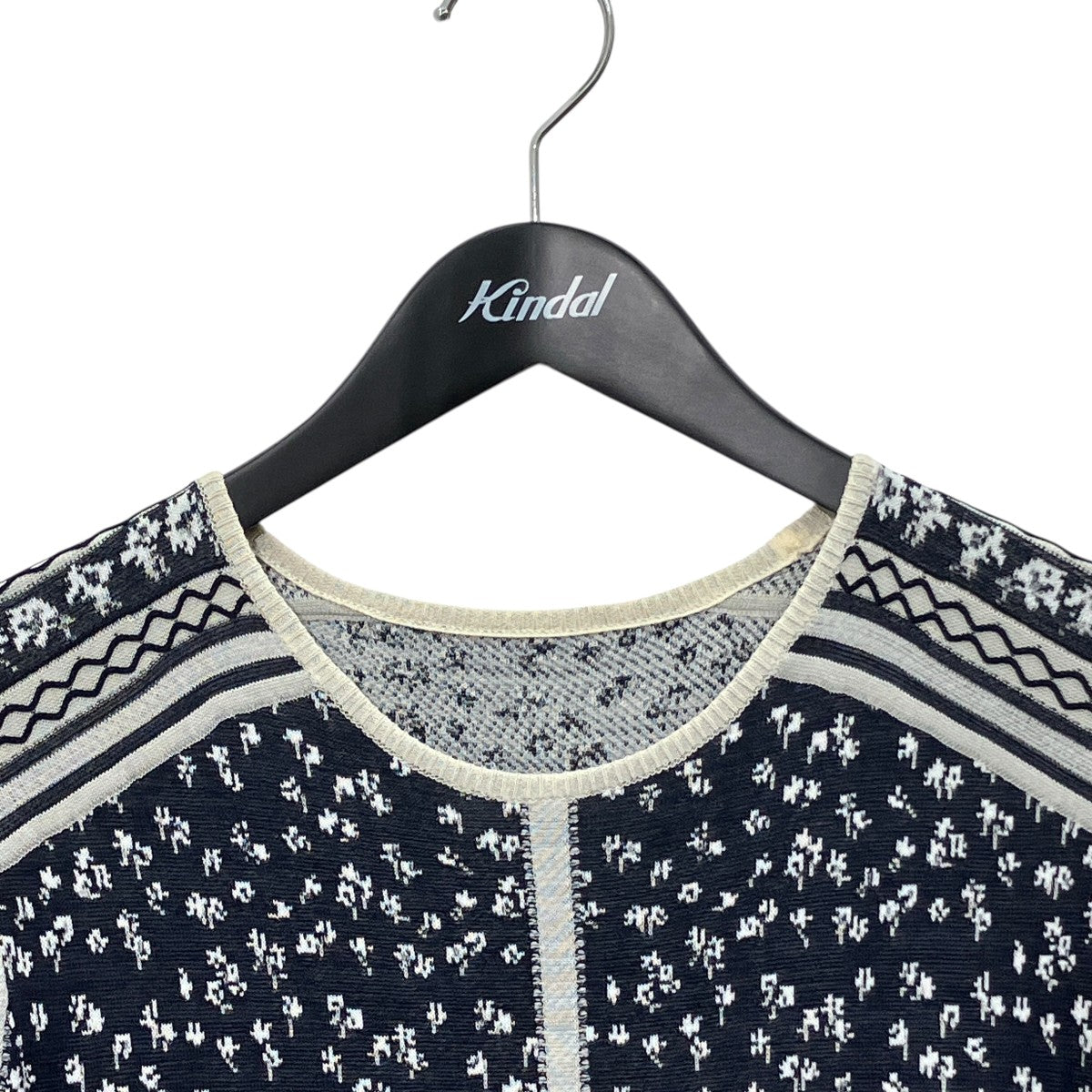 Osmanthus Motif Jacquard Knitted DressニットワンピースMM21FW-KN043