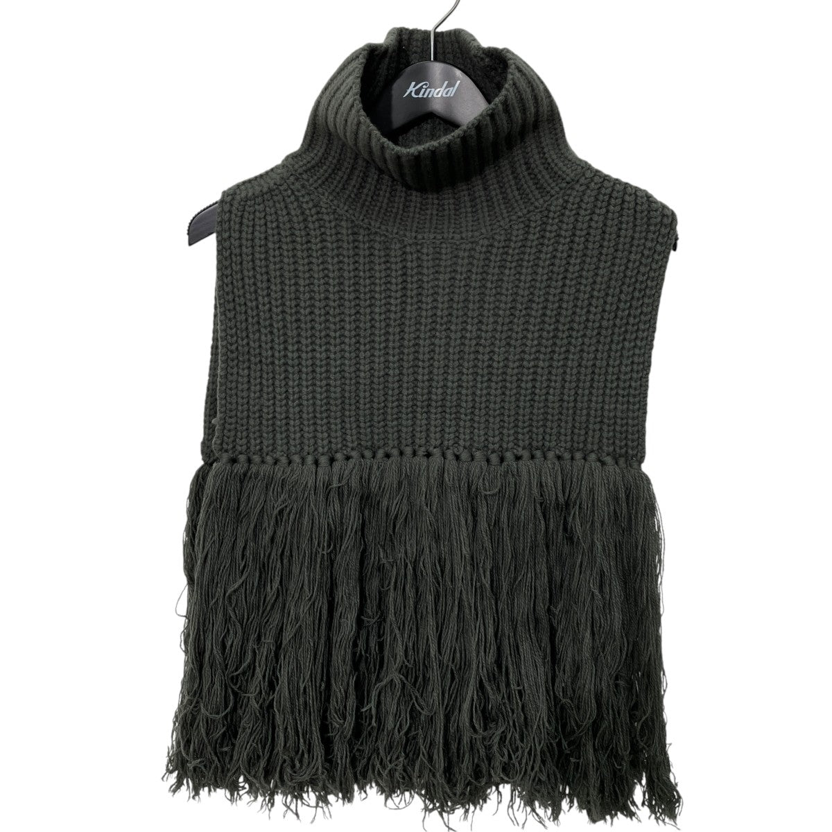 HYKE 23AWRIBBED SWEATER NECK WARMERニットベスト232-11335 古着・中古-1枚目のアイテム画像
