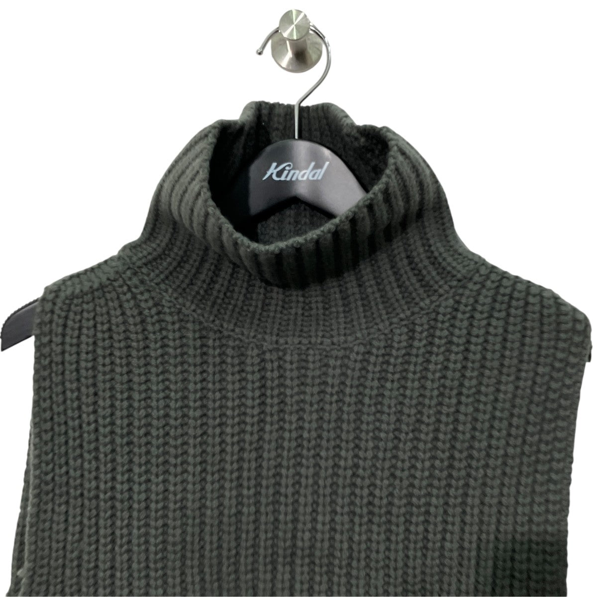 HYKE 23AWRIBBED SWEATER NECK WARMERニットベスト232-11335 古着・中古-3枚目のアイテム画像