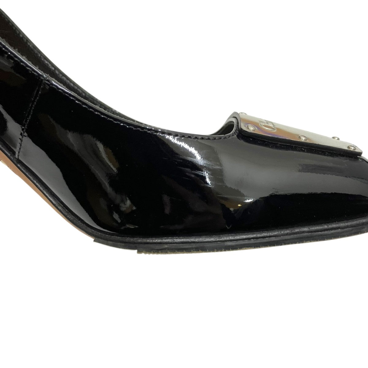 Christian Dior プレート ヒールパンプス 古着・中古-7枚目のアイテム画像
