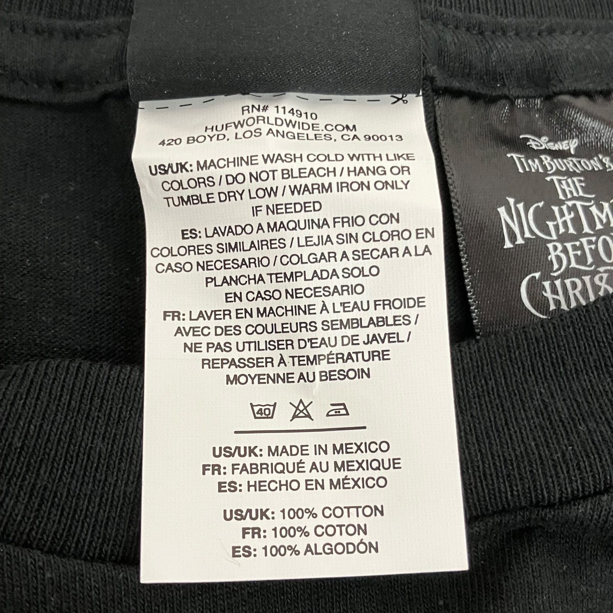 HUF Nightmare Before Christmas Xmas T-Shirt半袖TシャツTS02825 古着・中古-5枚目のアイテム画像