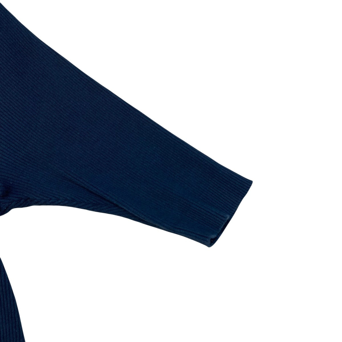 AURALEE COTTON HIGH GAUGE RIB KNIT POLOリブニットA00P01HR 古着・中古-4枚目のアイテム画像