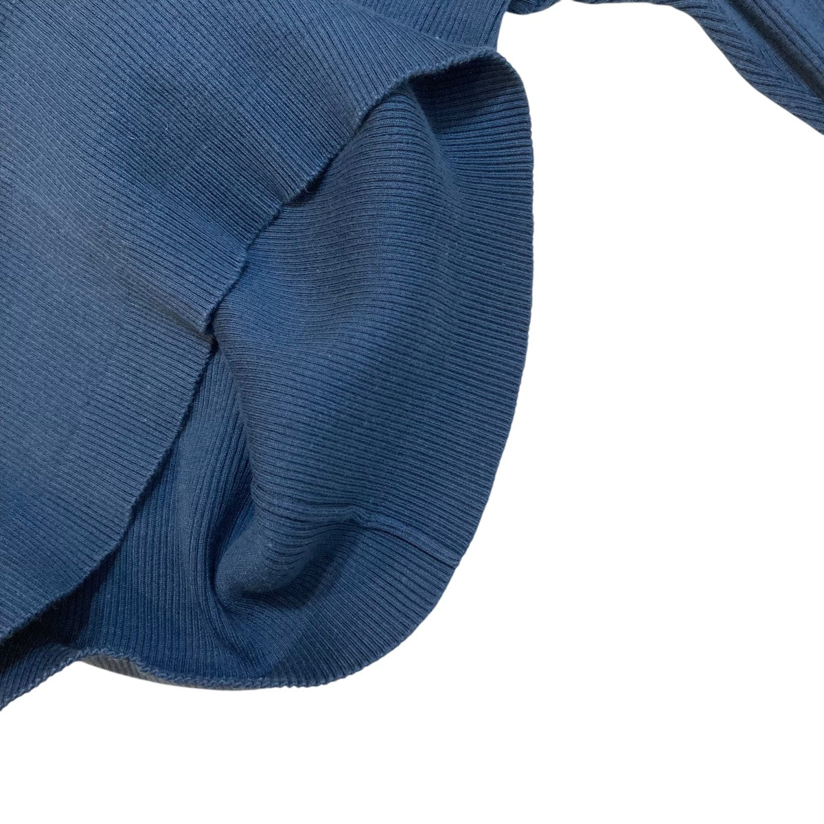 AURALEE COTTON HIGH GAUGE RIB KNIT POLOリブニットA00P01HR 古着・中古-5枚目のアイテム画像