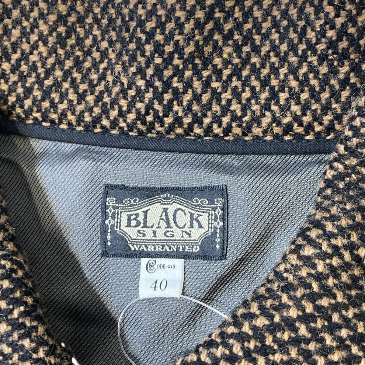 BLACK SIGN 1930’s wind block cord jacketジャケット 古着・中古-5枚目のアイテム画像