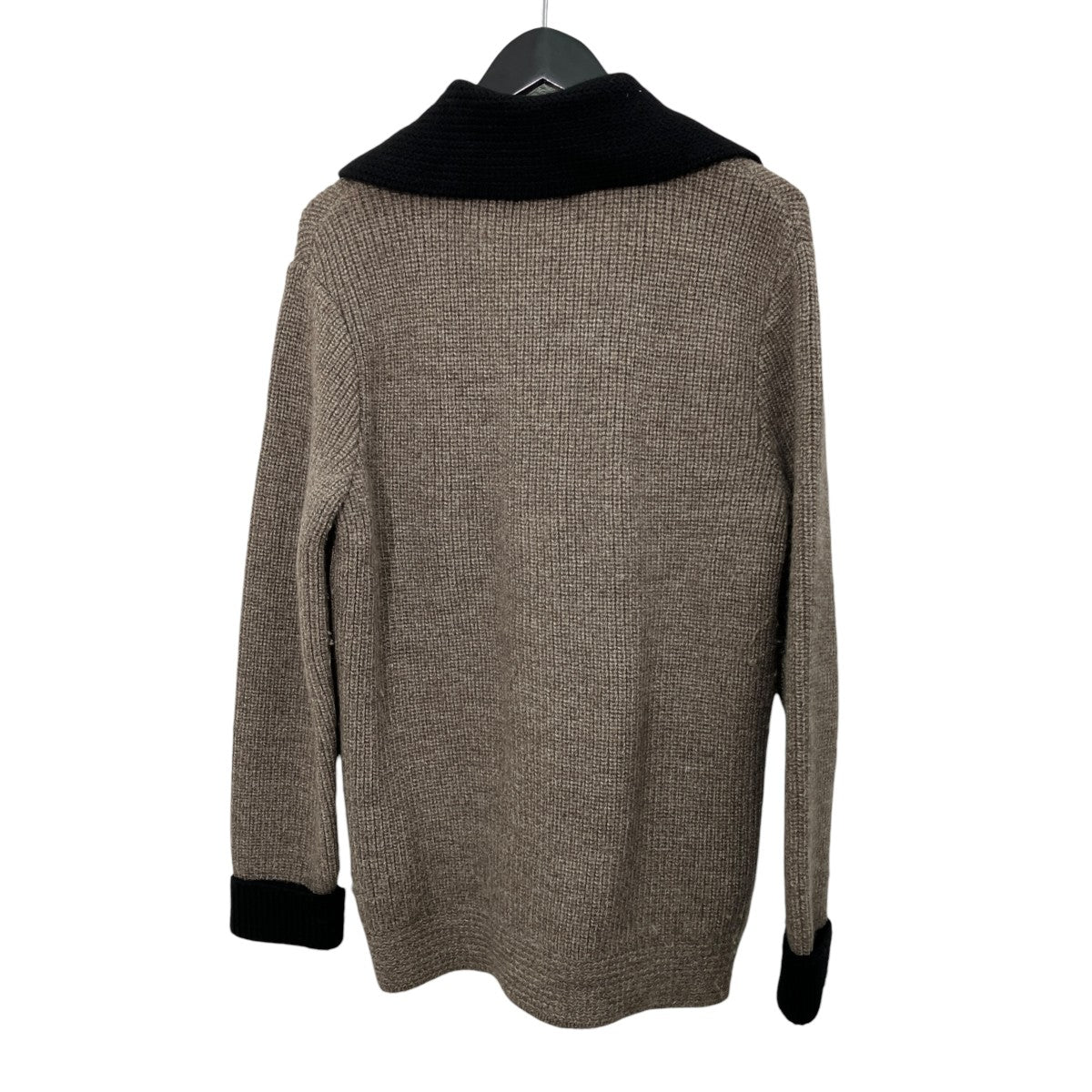 1920s byron collar 2-tone sweater coat厚手カーディガン