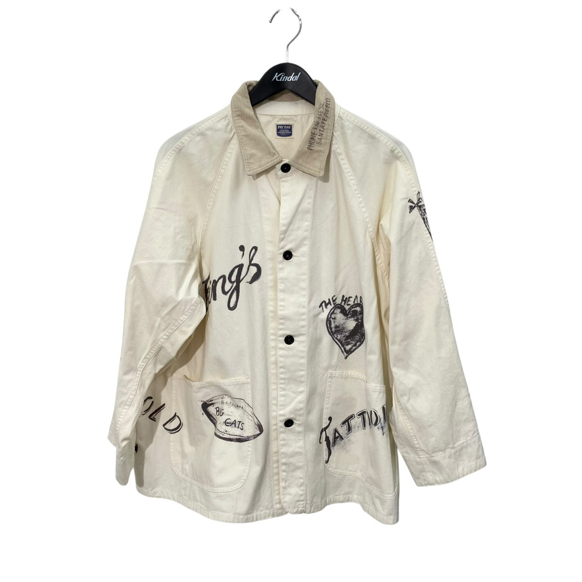 PAY DAY×rakugaki1984 カバーオールPD22-CA-FW5 古着・中古-1枚目のアイテム画像