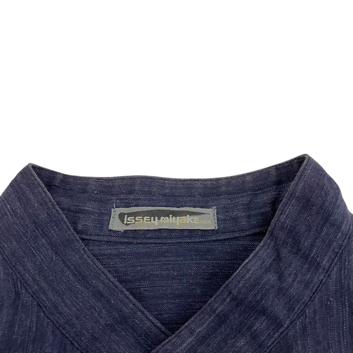 ISSEY MIYAKE MEN バンドカラーシャツLG12138 古着・中古-5枚目のアイテム画像