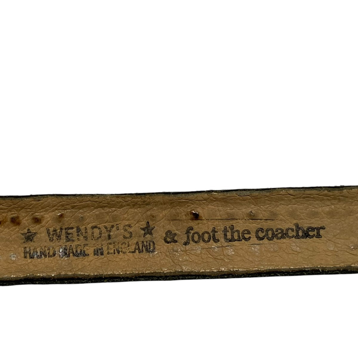 Wendy’s×foot the coacher レザーベルト 古着・中古-8枚目のアイテム画像