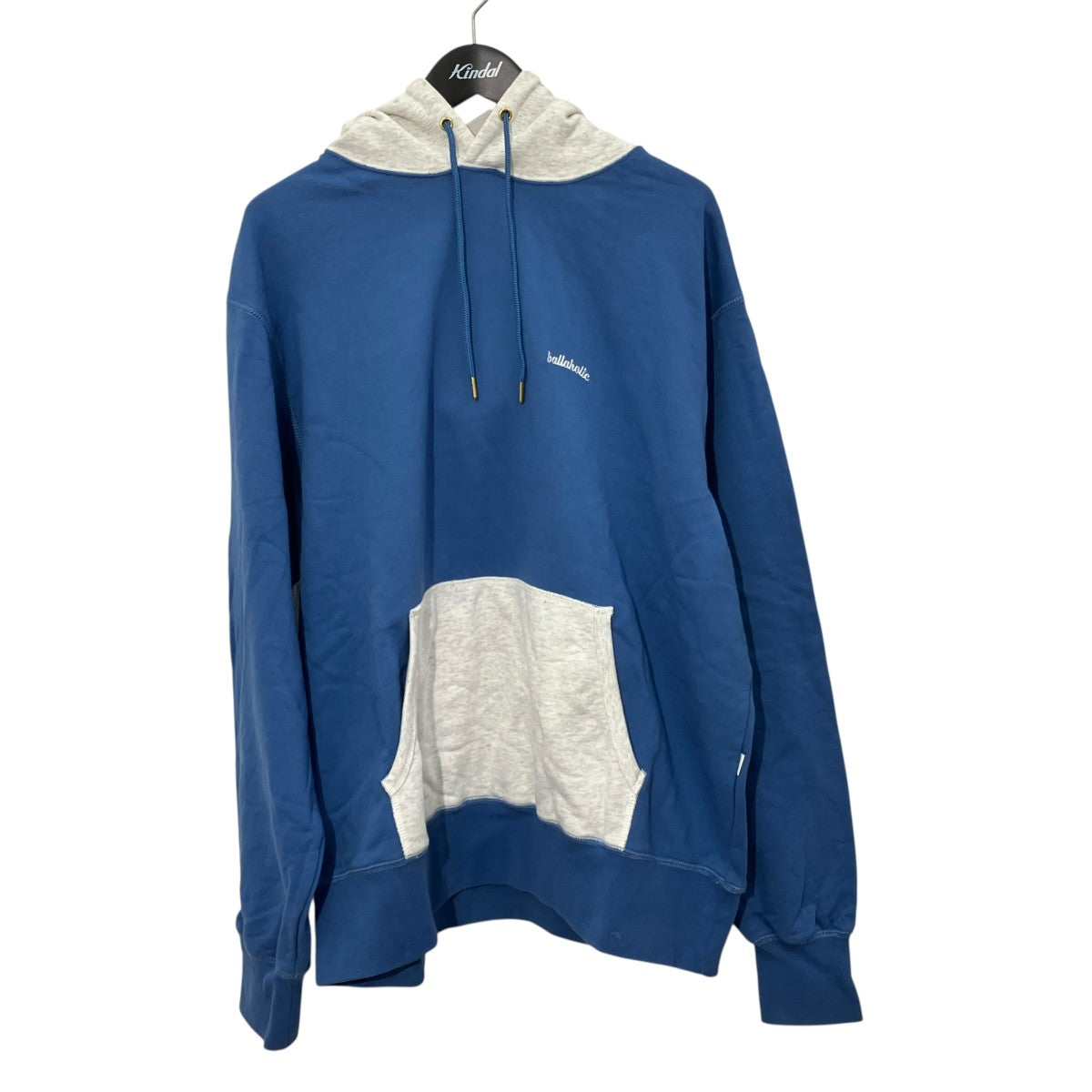 Small Logo 2 Tone Hoodieプルオーバーパーカー