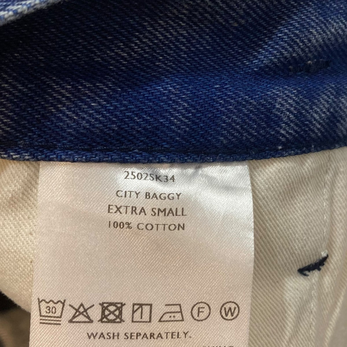 CITY BAGGYデニムパンツ2502SK34