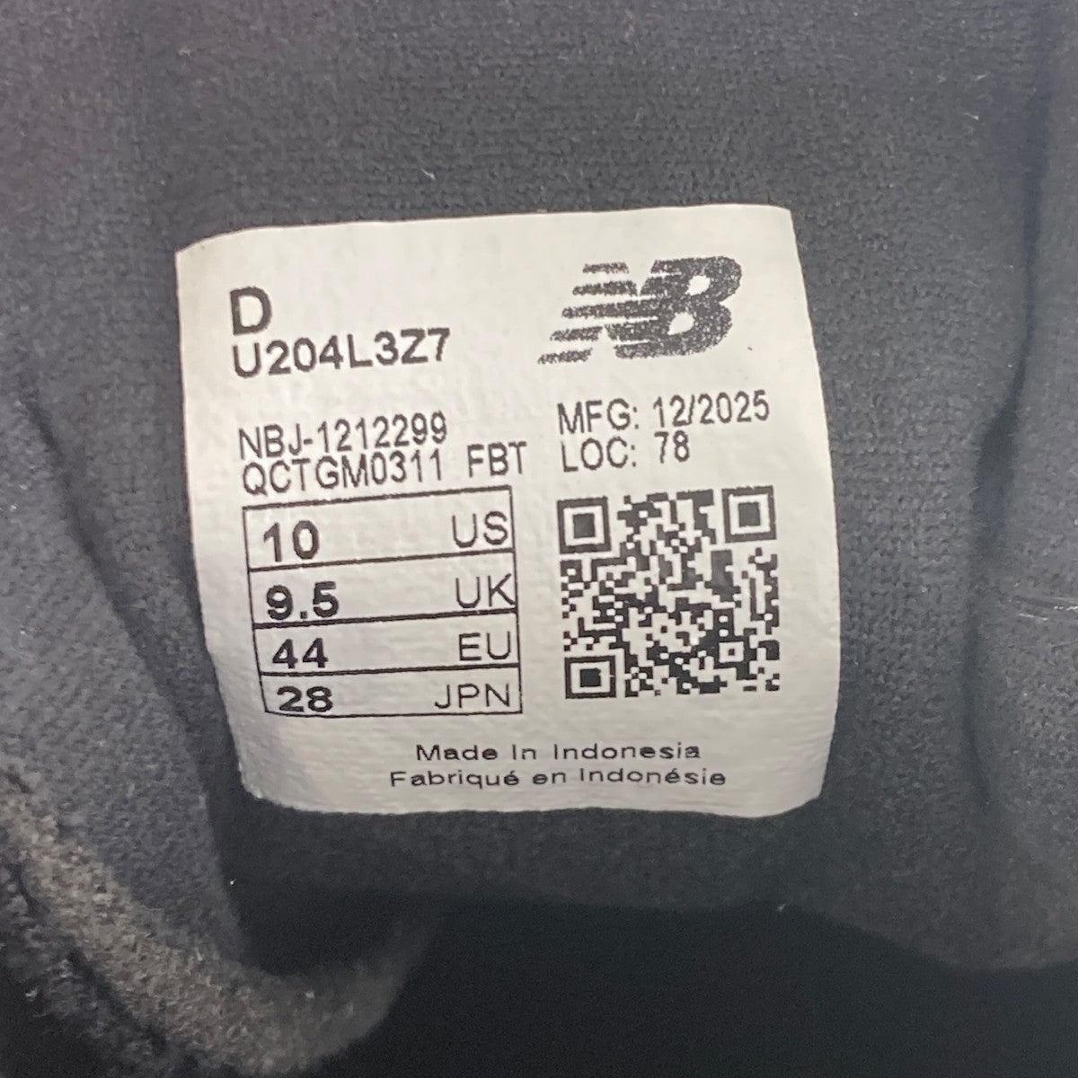 別注 U204L3Z7 CowgirlスニーカーU204L3Z7