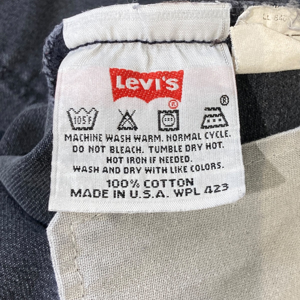 LEVI’S MADE IN USA WPL423 501-5960ブラックデニム 古着・中古-5枚目のアイテム画像