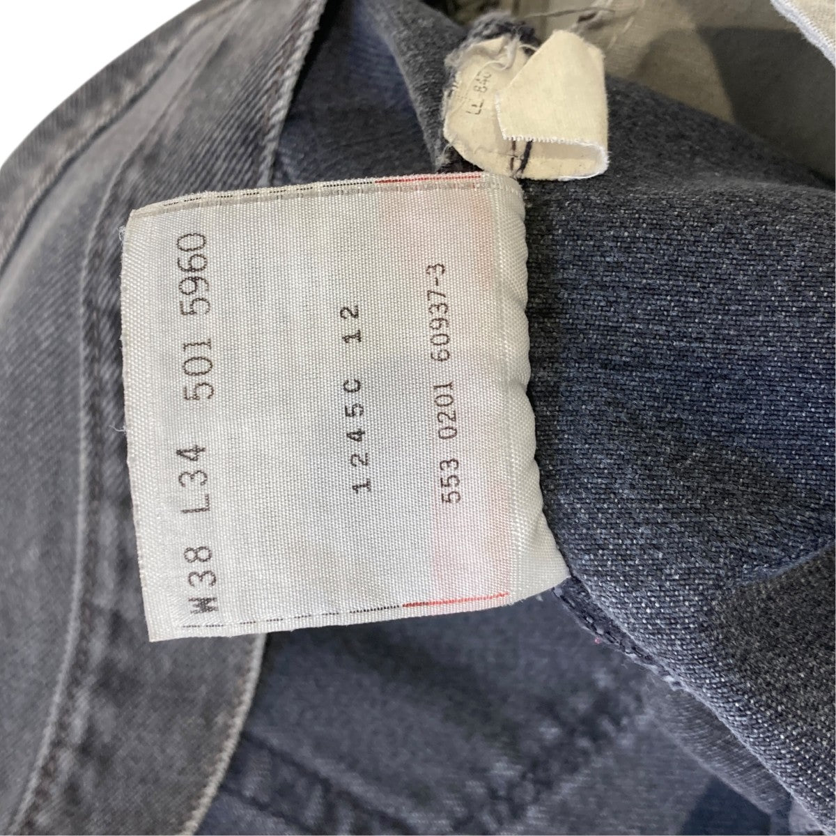 LEVI’S MADE IN USA WPL423 501-5960ブラックデニム 古着・中古-6枚目のアイテム画像