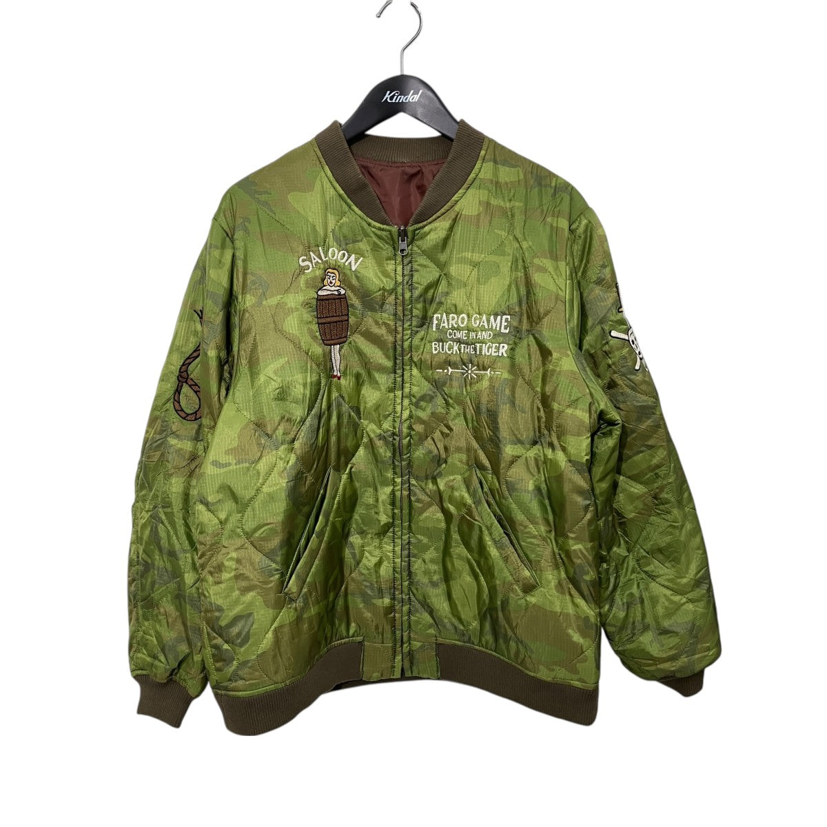 GANGSTERVILLE TIGER ALLEY - QUILTING JACKETカモフラージュ柄キルティングジャケットGSV-24-AW-03 古着・中古-1枚目のアイテム画像