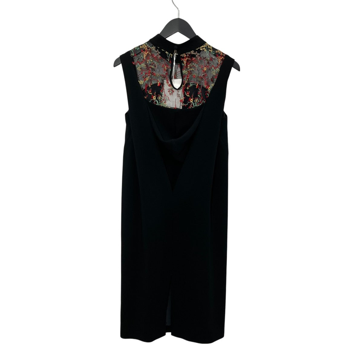 Acetate Polyester Floral Lace-Collar Sleeveless DressノースリーブワンピースMM24FW-DR002