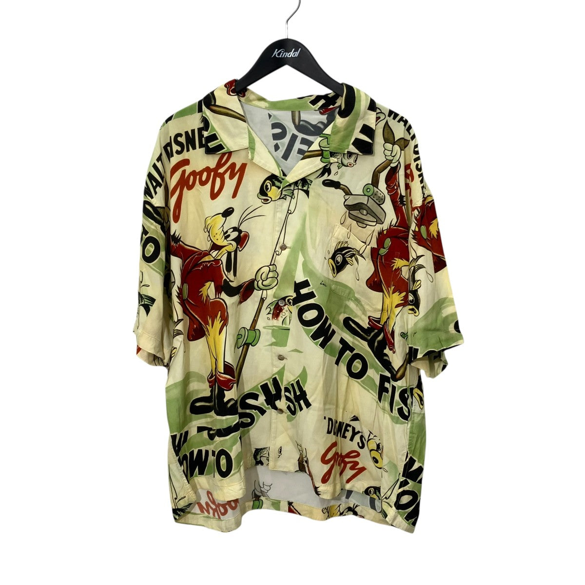 Porter Classic DISNEY V P PC ALOHA COLLECTIONALOHA SHIRT GOOFYアロハシャツ 古着・中古-1枚目のアイテム画像