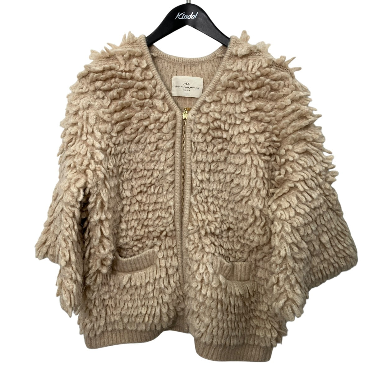 Acka loop knit cardigan厚手カーディガンacka214 古着・中古-1枚目のアイテム画像