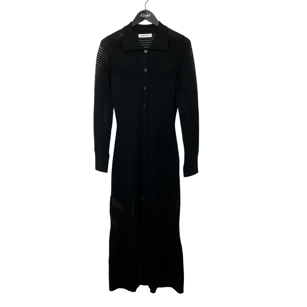 ROSARYMOON Meshed knit Dressニットワンピース22RA-2251 古着・中古-1枚目のアイテム画像
