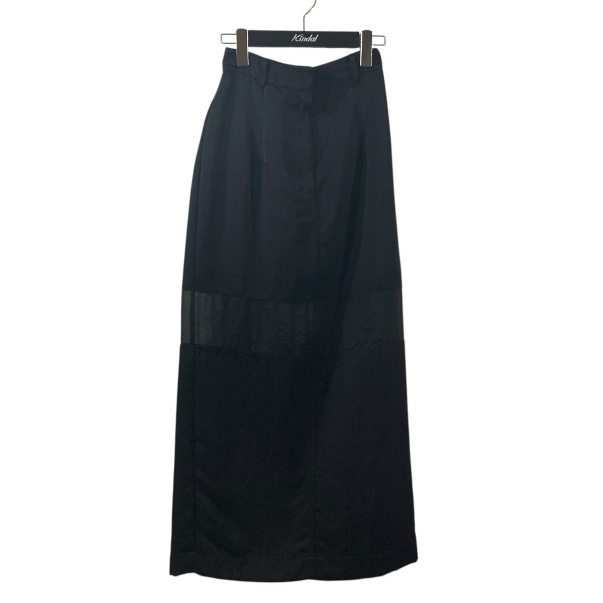 SHEER SWITCHING STRAIGHT SKIRTロングスカート18109-6052