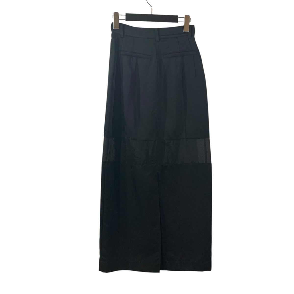 SHEER SWITCHING STRAIGHT SKIRTロングスカート18109-6052