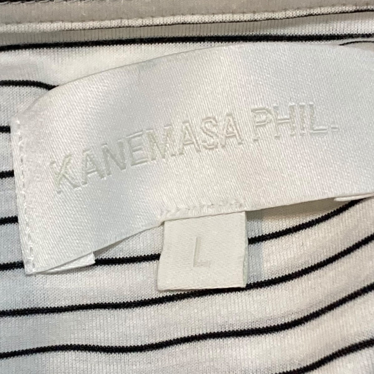 KANEMASA PHIL． ストライプ長袖シャツKM25S-024PBLACK 古着・中古-5枚目のアイテム画像