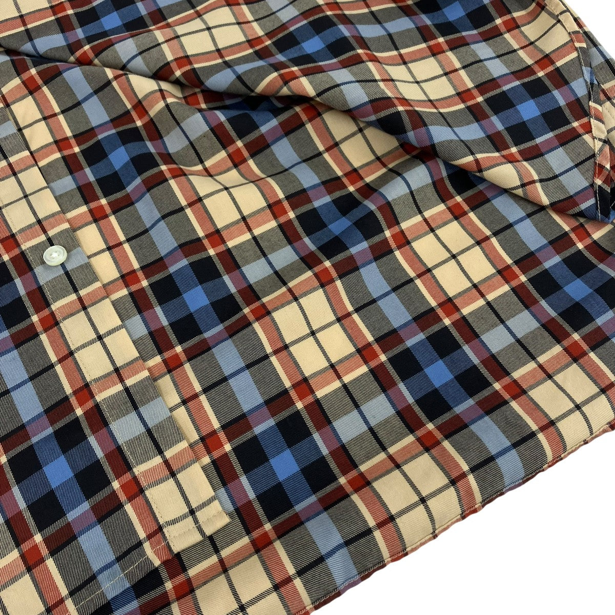 TECH BUTTON DOWN SHIRTSチェック長袖シャツBE83023W