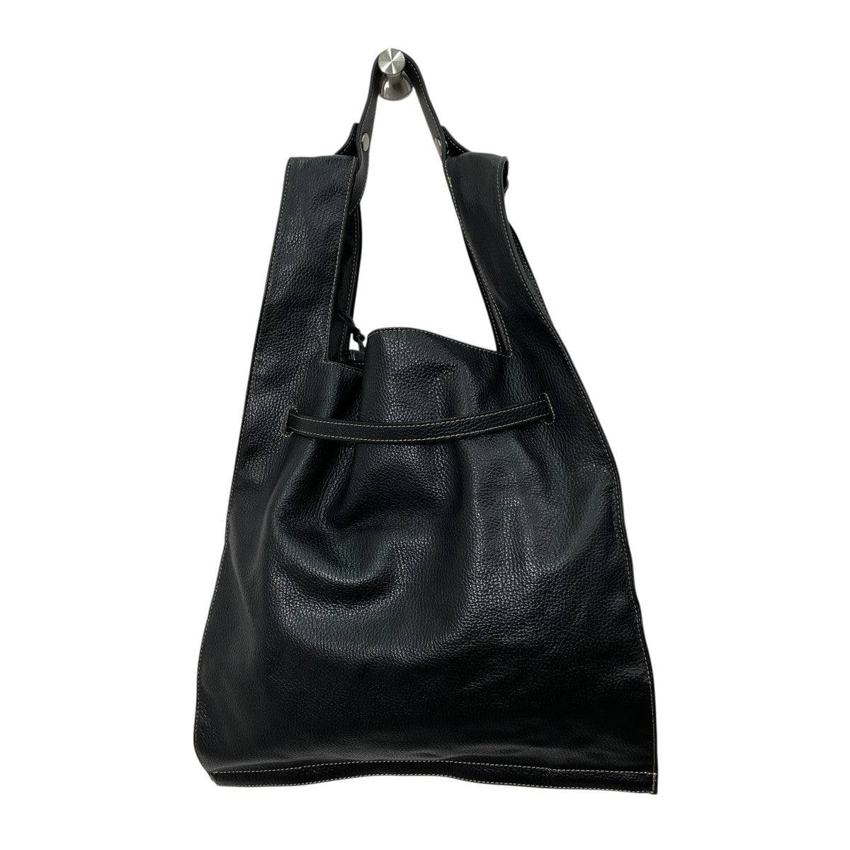 large market bag in shrink leatherレザーバッグ
