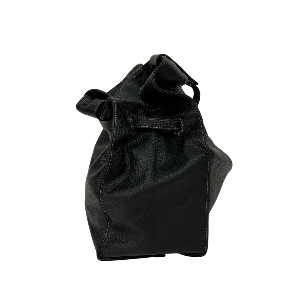 large market bag in shrink leatherレザーバッグ