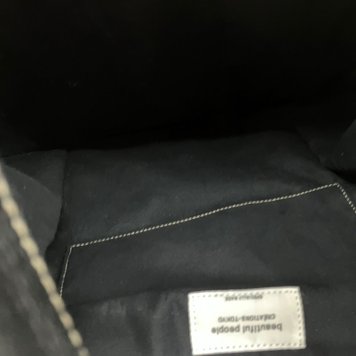 large market bag in shrink leatherレザーバッグ