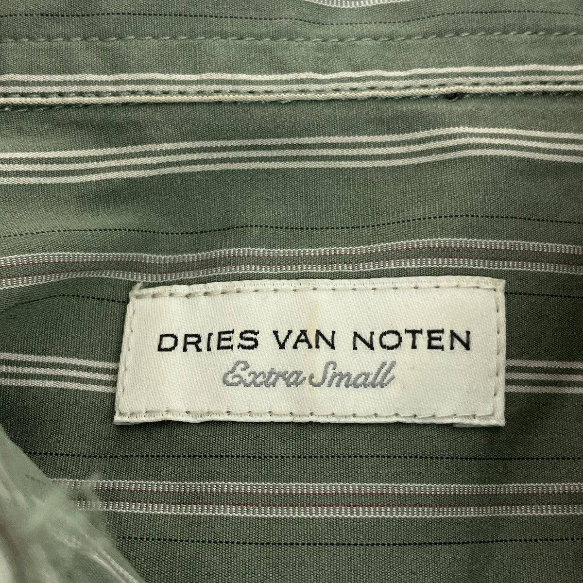 DRIES VAN NOTEN ストライプシャツワンピース 古着・中古-5枚目のアイテム画像