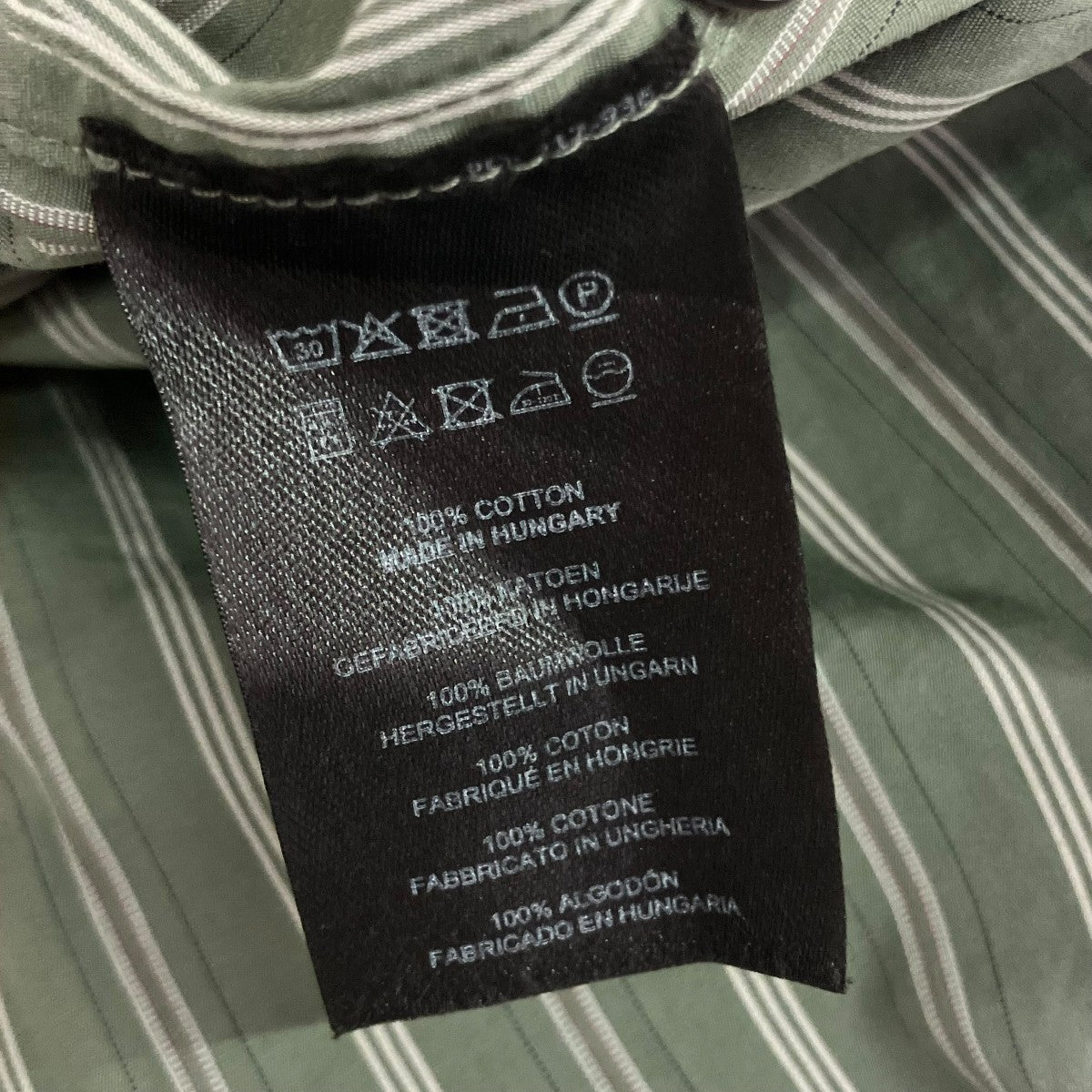 DRIES VAN NOTEN ストライプシャツワンピース 古着・中古-6枚目のアイテム画像