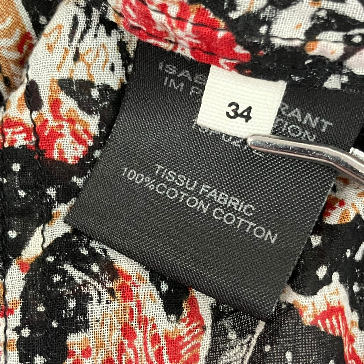 ISABEL MARANT ETOILE 総柄シャツワンピース19P027E 古着・中古-5枚目のアイテム画像