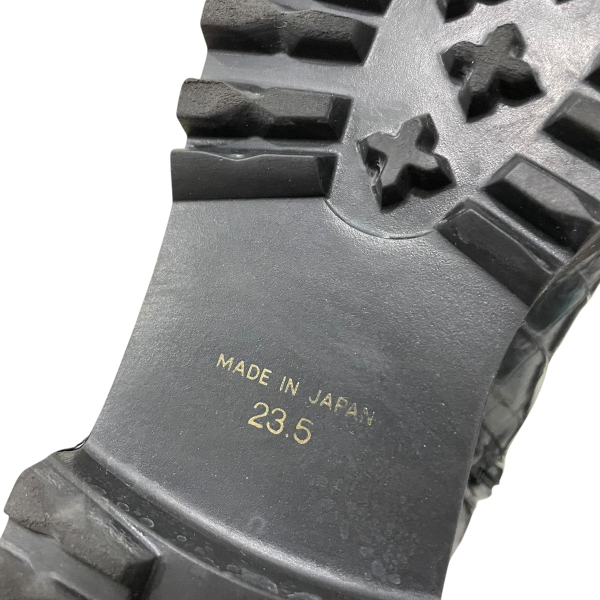 クロコ型押しショートブーツMM20FW AC309