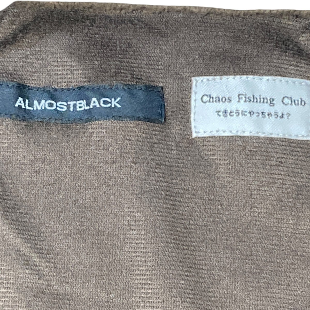 ALMOSTBLACK×CHAOS FISHING CLUB VELOUR TRACK TOPトラックジャケット21AW-ABCFC01 古着・中古-6枚目のアイテム画像