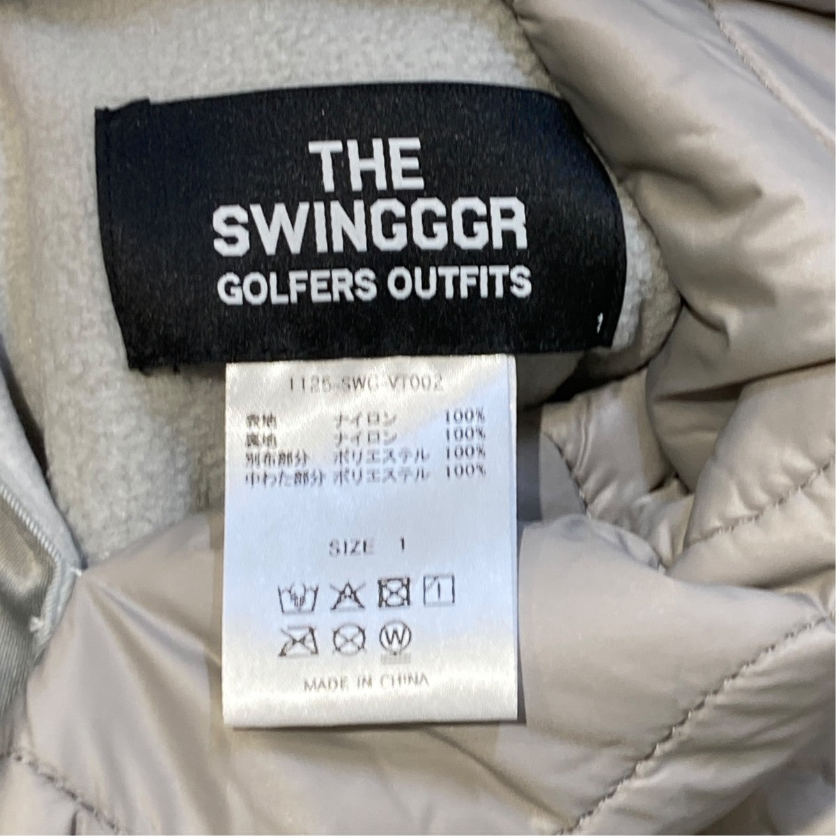 THE SWINGGGR QUILT REVERSIBLE VT中綿ベスト1125-SWG-VT002 古着・中古-9枚目のアイテム画像