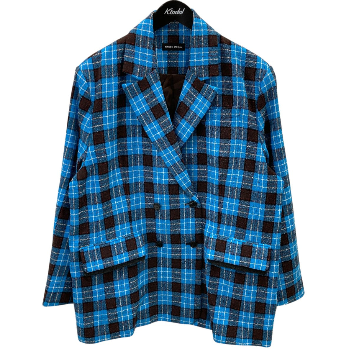 Loop Yarn Plaid Jacketチェックダブルジャケット21252115301