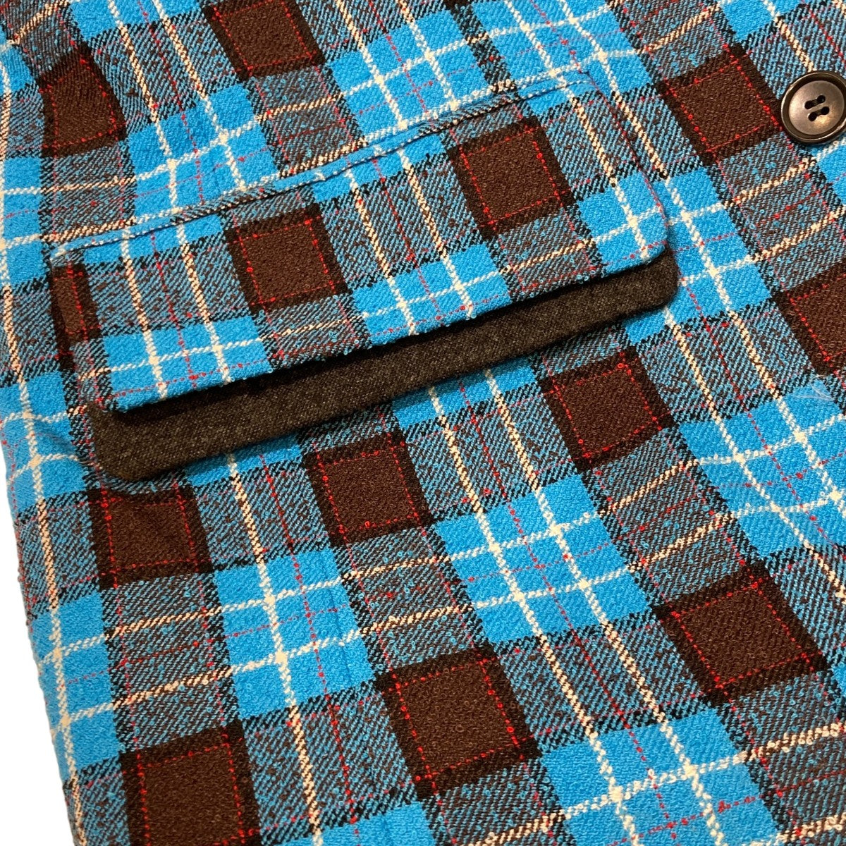 Loop Yarn Plaid Jacketチェックダブルジャケット21252115301