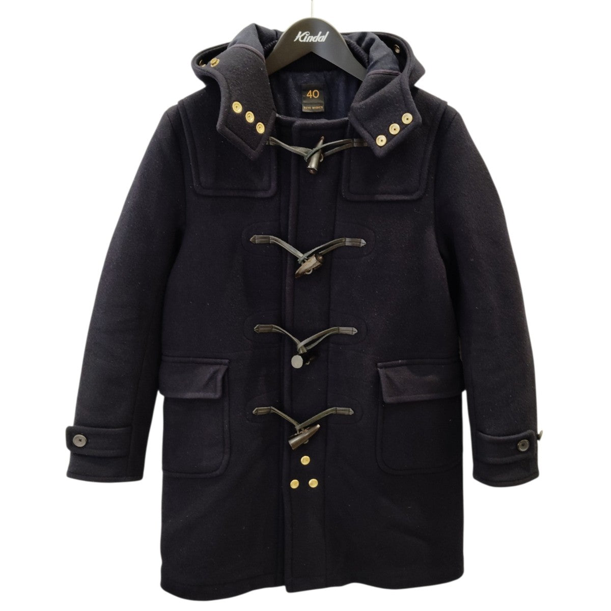 SCYEBASICS 無地ダッフルコート5216-73525 古着・中古-1枚目のアイテム画像