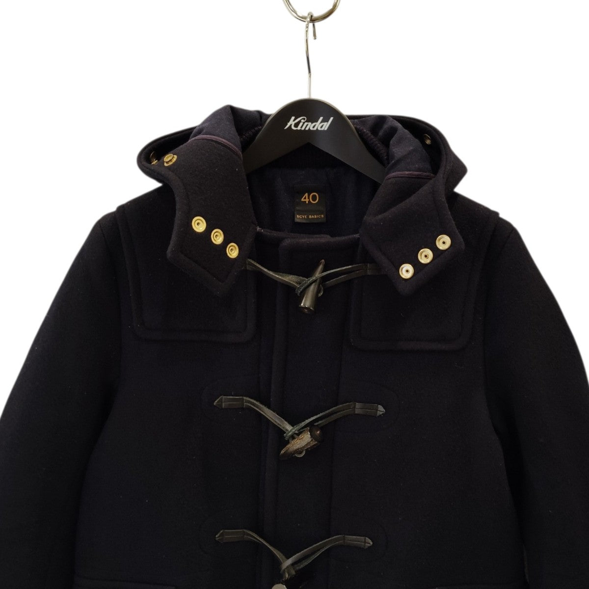 SCYEBASICS 無地ダッフルコート5216-73525 古着・中古-2枚目のアイテム画像