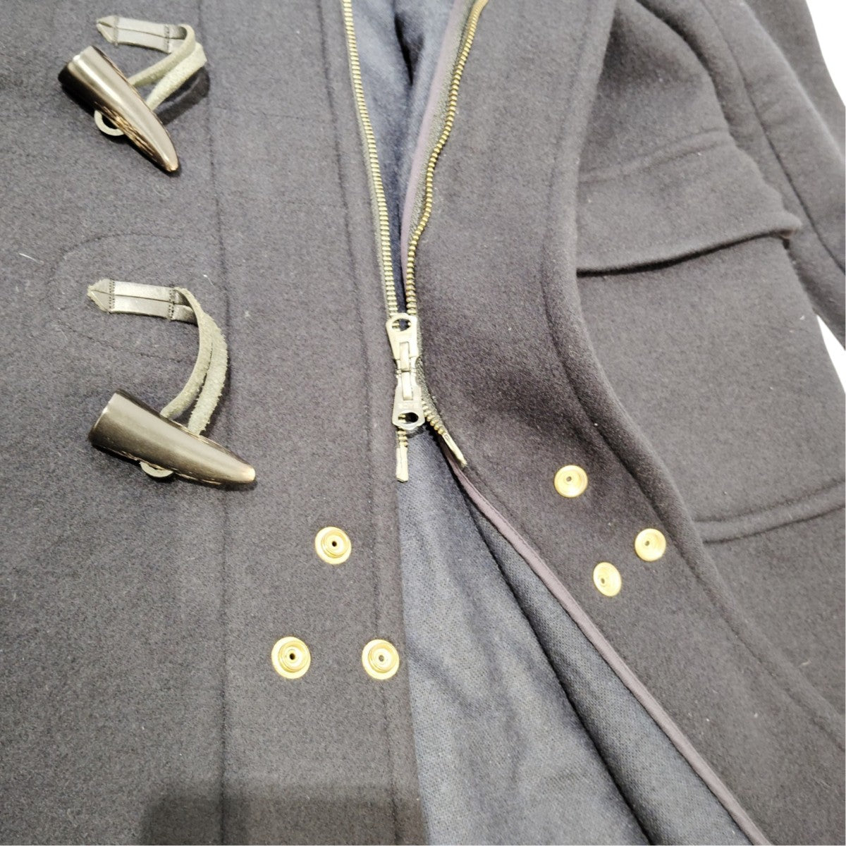 SCYEBASICS 無地ダッフルコート5216-73525 古着・中古-5枚目のアイテム画像