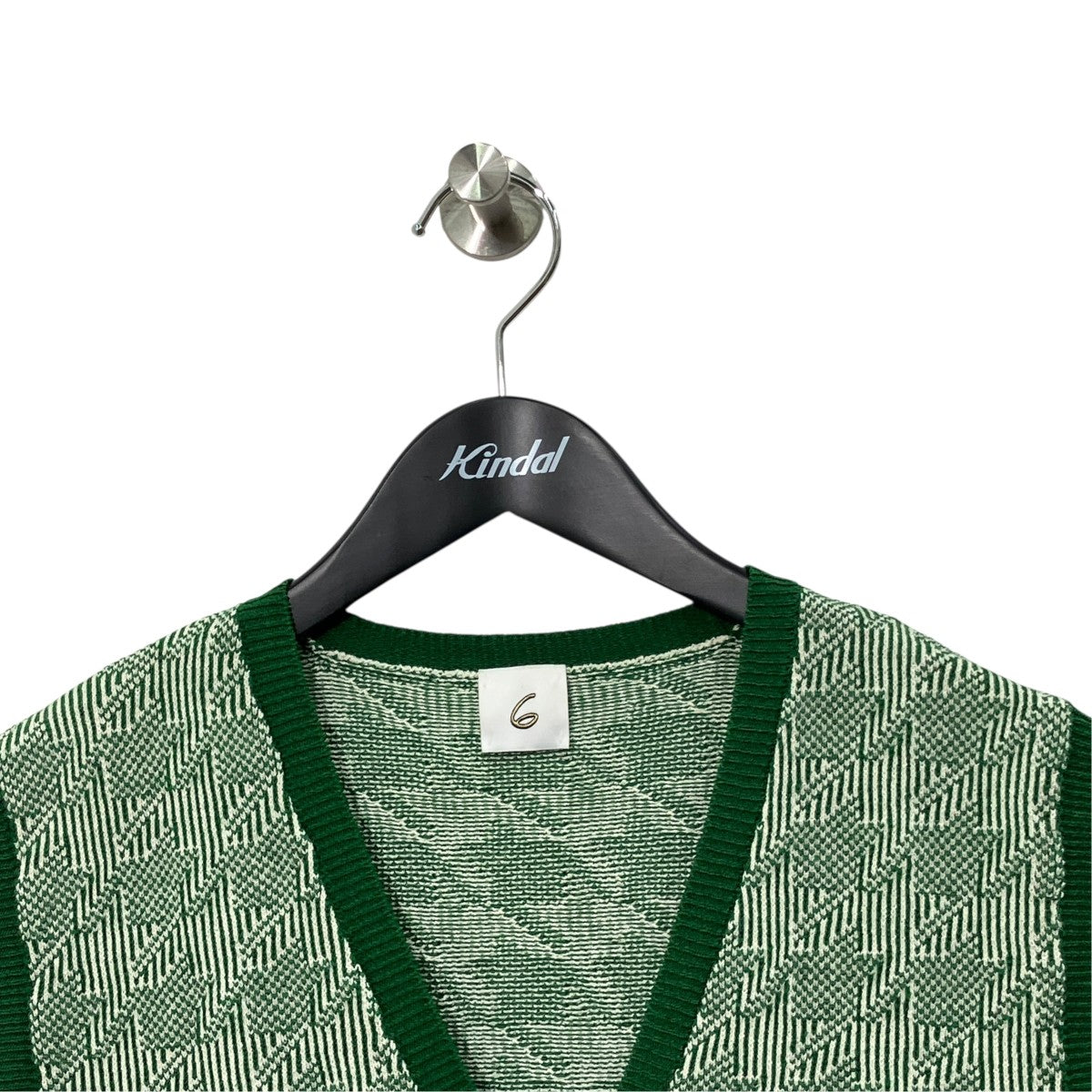 6(ROKU) BEAUTY＆YOUTH CHIDORI KNIT VEST千鳥格子ニットベスト8618-299-0077 古着・中古-3枚目のアイテム画像