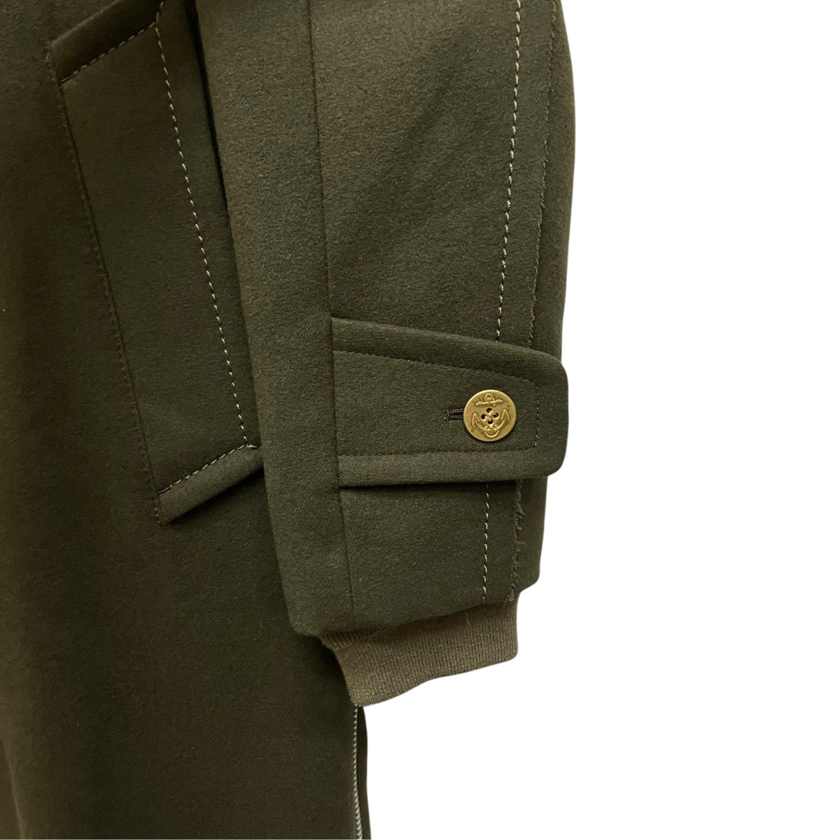 sacai 19AW MA-1 Docking Melton Stain Collar Coat 19-02042M 古着・中古-5枚目のアイテム画像