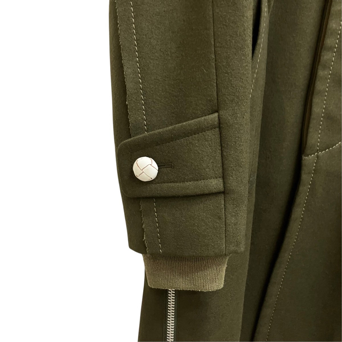 sacai 19AW MA-1 Docking Melton Stain Collar Coat 19-02042M 古着・中古-6枚目のアイテム画像